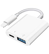 SUNTRSI USB Camera Adapter, USB Female OTG Adapter for iPhone iPad, Portable USB Adapter for iPho...