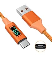Gneinour Type C Cable with LED Display Compatible with JBL Charge 4, Charge 5, Flip 5, Flip 6, Pu...