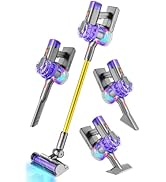 BLAXTEM 4-in-1 Kids Toy Vacuum That Works with Suction, Electric Toddler Vacuum Toy Cleaner for C...