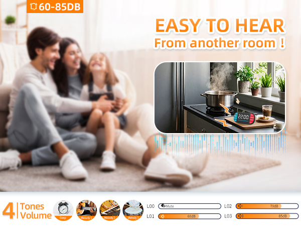 Easy to hear, From another room!