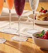 WDF 36PCS Clear Champagne Flutes Plastic - 6 OZ Clear Disposable Champagne Flutes Party Supplies ...