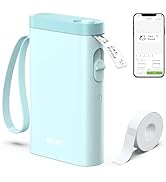 Nelko Label Maker Machine with Tape, P21 Portable Bluetooth Label Printer, Wireless Built-in Cutt...