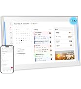 Moonka 15.6" Wall Planner Digital Calendar &amp; Chore Chart with LED Reminder Light, Smart Full HD T...