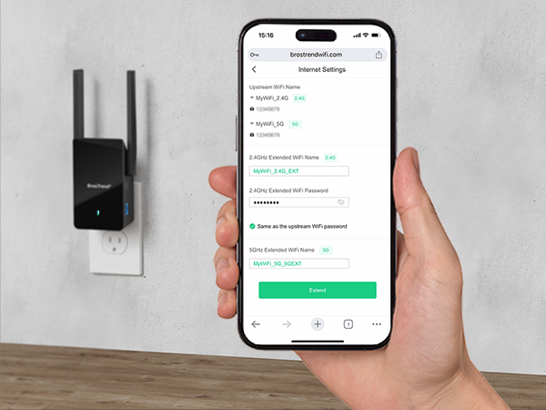 WiFi to Ethernet Adapter WEB UI Setup Use a WiFi Device and Log into the Management Page