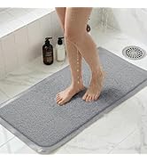 Upgraded Non Slip Shower Mat,Anti Slip Bathtub Mat with Suction Cups,Scrubber Mats,Easy to Clean,...