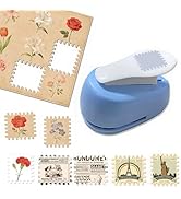 Stamp Puncher,0.79X0.71IN Rectangular Postage Stamp Punch,Square Cutter Punch,Square Craft Punche...