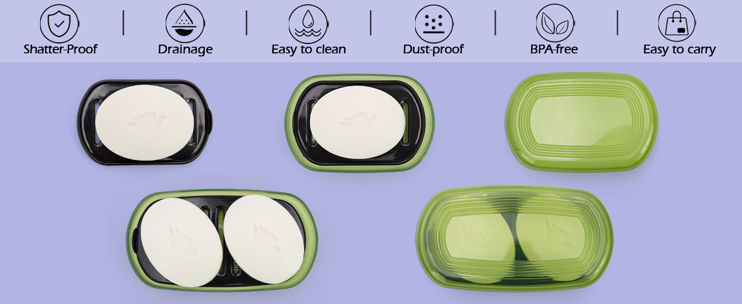 Plastic Large Travel Soap Case