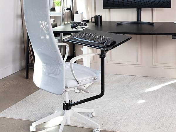 chair mount keyboard tray