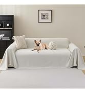 Yajue Chenille Couch Cover for Dogs - Sofa Covers for 2 Cushion Sofa Pet Friendly, Scratch Resist...