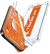 TORRAS for 17 Pro Max Screen Protector [12Ft Military-Grade Shatterproof] [9H+ Aerospace Tempered...