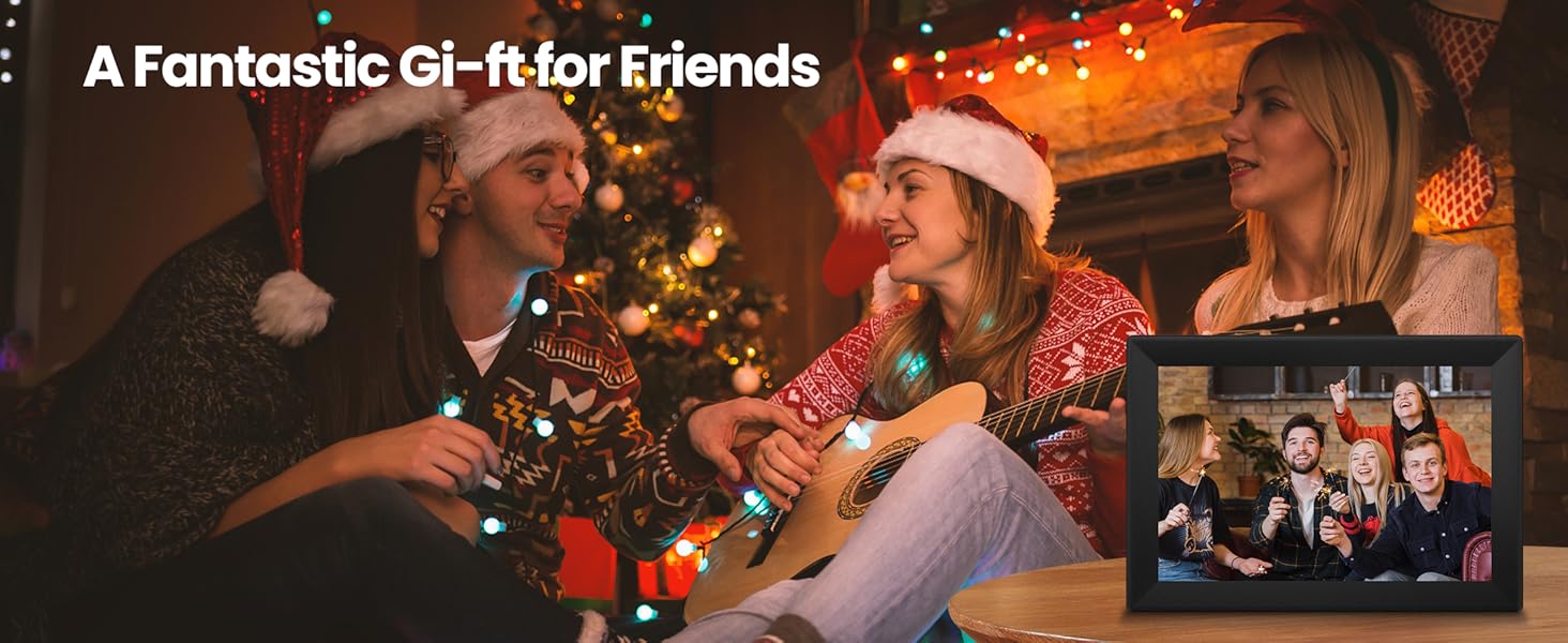 Uhale 10.1inch Digital Picture Frame WiFi Smart Touch Screen Digital Photo Frame