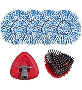 Hezane Mop Replace Head for O Cedar RinseClean 2 Tank System (4blue+2red)