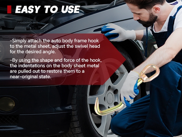 Auto Body Pulling Clamp Car Frame Puller Hook