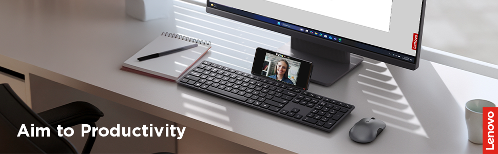 Lenovo 700 Modern Multi-Device Wireless Keyboard - Aim to productivity