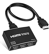 NEWCARE 4K HDMI Splitter 1 in 3 Out, 1×3 HDMI Splitter Support 4Kx2K, 1080P, 3D, HDR, DTS/Doby-Tr...