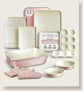 Country Kitchen Nonstick Stackable Bakeware Set - Deluxe Heavy Duty, Durable, Easy Release Baking...