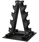 Fitvids Dumbbell Rack A-Frame Weight Rack 4-Tier 5-Tier A-Shape Vertical Rack for Home Gym, Multi...