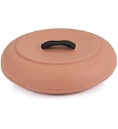 Dexas Tortilla Warmer 8.75 Inches, Microwavable Tortilla Warmer, Terra Cotta Color, Perfect for W...