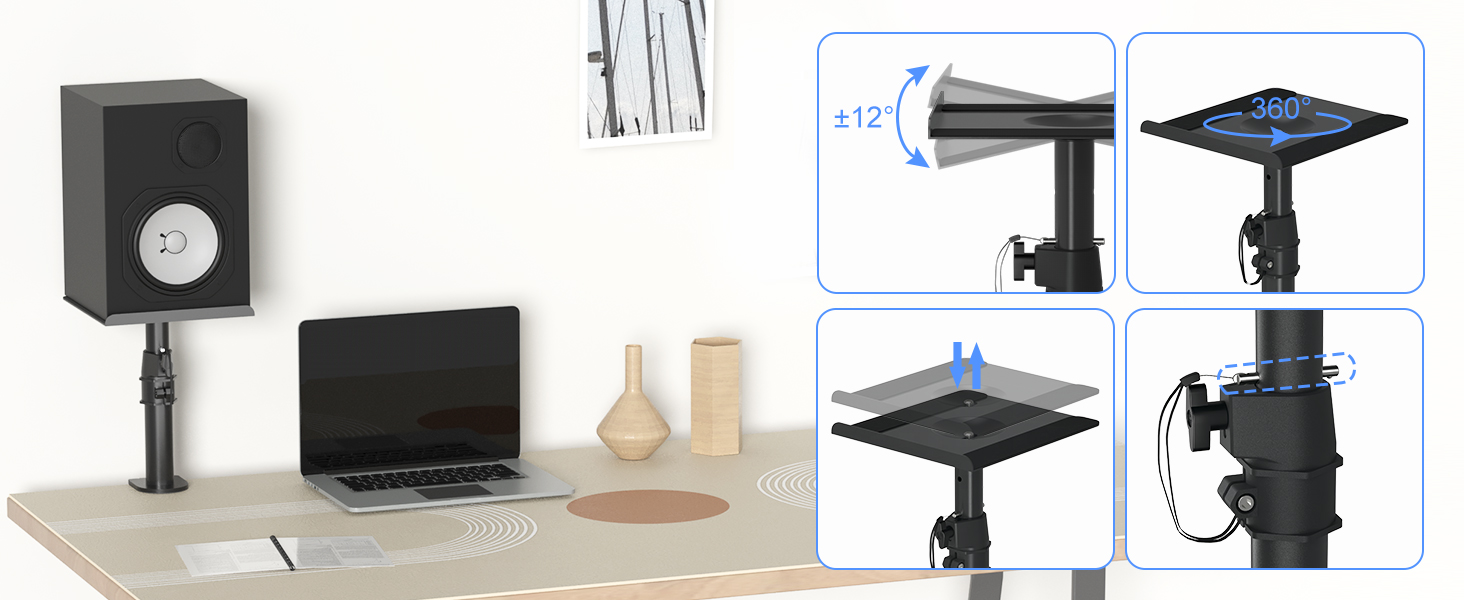 desktop speaker stand
