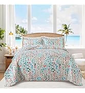 BEDIFANY King Size Quilt Bedding Set - Cotton Filling Lightweight Reversible Bedspread with Botan...