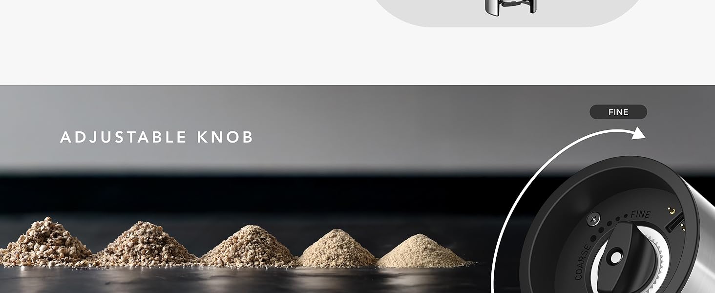 Electric Salt and Pepper Grinder Set