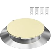 Charkettle Stainless Steel Grill Smoking Kit with 15” Heat Deflector Plate, BBQ Grilling Accessor...