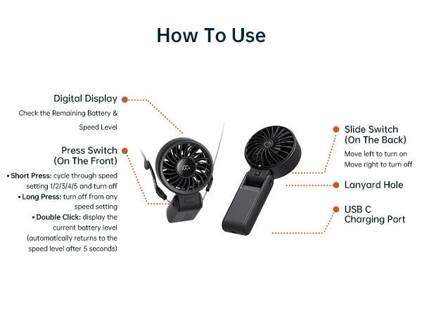 portable fan for travel