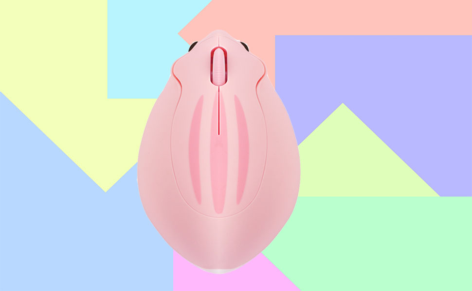 pink wireless computer mouse