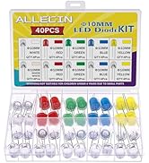 ALLECIN 10 Color 3MM 5MM 10MM LED Diode Light Assortment Kit