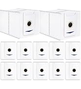 BUXEBUX 12 Pack Dust Bags Replacement for Yeedi M12 PRO+ Robot Vaclumn Cleaner Spare Parts Access...