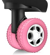 IRAINSUN (8 Pack) Silicone Luggage Wheel Covers for 8-Spinner Wheel Suitcases, Mute &amp; Shock Absor...