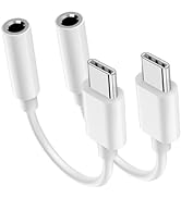 USB C to 3.5mm Headphone Jack Adapter for iPhone 15/15 Pro/Pro Max/Plus, Type C Aux Dongle Cable ...