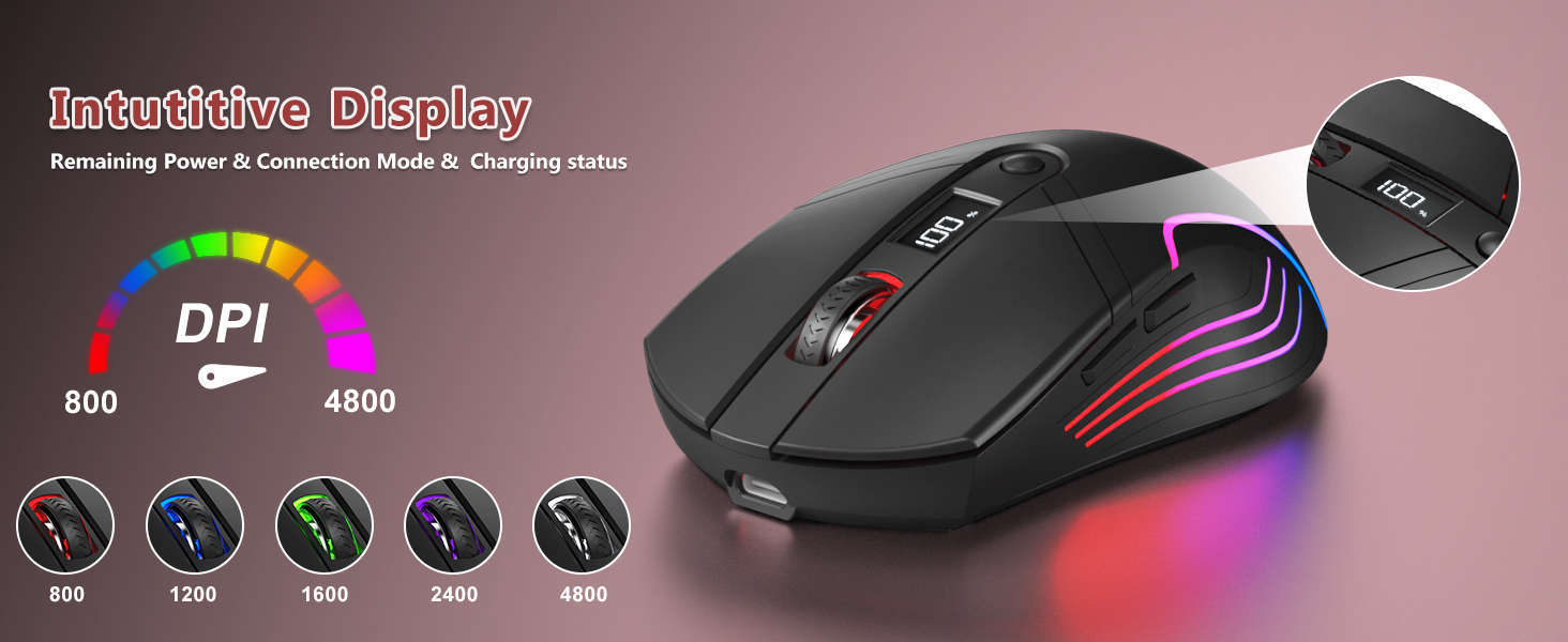 Light up keyboard and mouse wireless Creamy keyboard and mouse