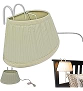 Evelots Bed Headboard Reading Lamp Book Light-Soft Fabric Shade-Easy ON/Off Pull Cord