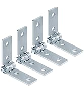 heneng 4 Pcs 4 Hole Adjustable Hinge for 1-5/8
