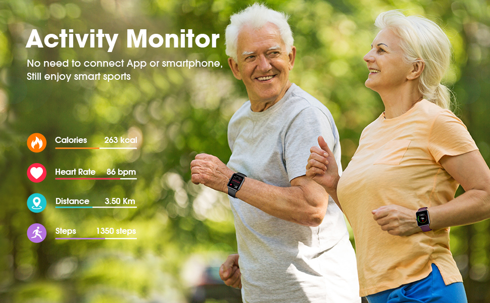 Pedometer for Walking Steps and Miles - Activity Monitor, No need to connect App or smartphone.