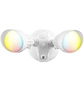LEONLITE 3CCT Dusk to Dawn LED Security Lights, Adjustable Dual-Head Flood Light Outdoor with Pho...