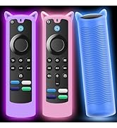 Wevove [3 Pack] Silicone Voice Remote 3rd gen Cover with Lanyard,Anti-Slip Soft Silicone Protecti...