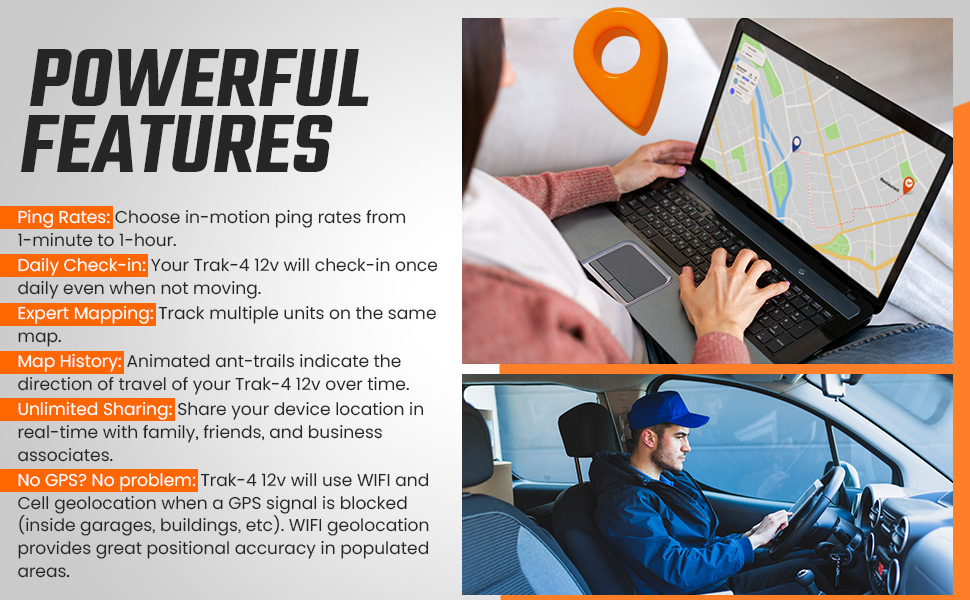 gps tracker trailer trak4 assets logistics fleet