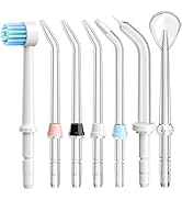 COSLUS Water Dental Flosser Replacement Heads: Only Compatible Water Dental Flosser E1, Oral Irri...
