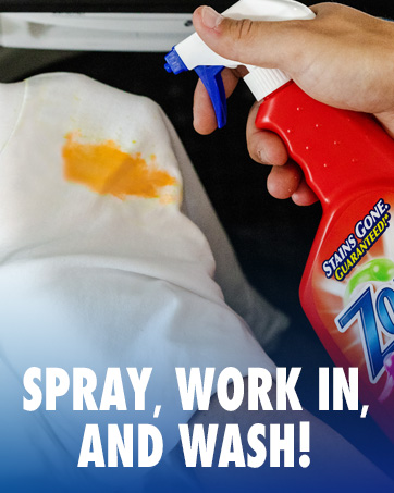 Spray workin and wash