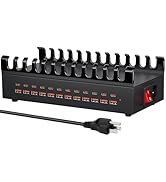 300W USB Charging Station for Multiple Devices, 24 Port USB~Ç Fast Charging Station, Multi Device...