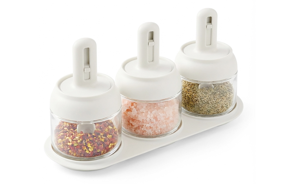 Seasoning box condiment pot sugar salt bowl kitchen gadgets Sugar and salt container set Spice jars