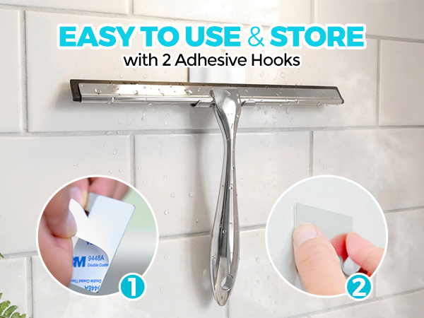 Shower Squeegee for Glass Doors, Squeegee for Shower Glass