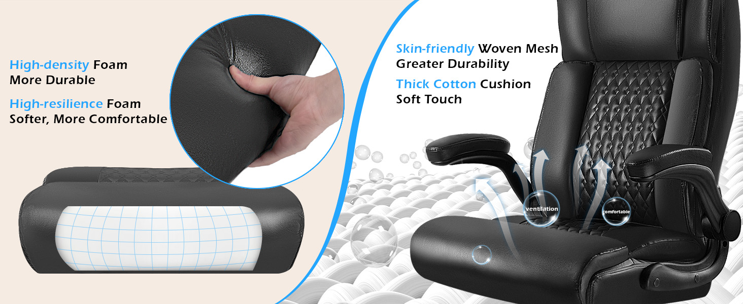  Office Chair with flip up armrest
