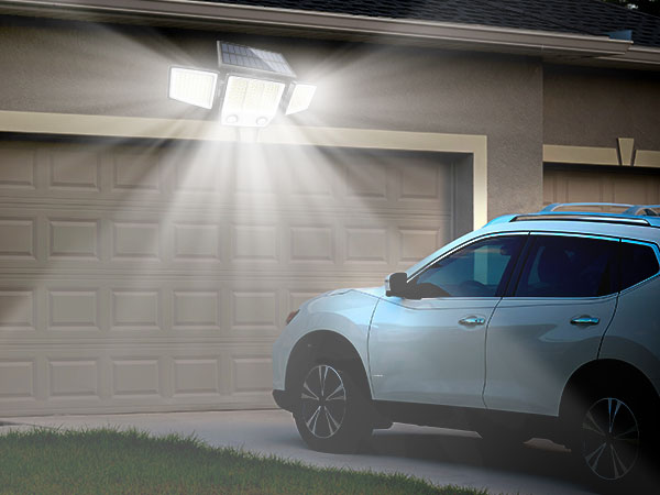 Solar Motion Lights Outdoor Waterproof - Solar Flood Wall Light for Garden Yard Patio Pathway