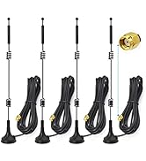 Bingfu Dual Band WiFi 2.4GHz 5GHz 5.8GHz 9dBi Magnetic Base MIMO RP-SMA Male Antenna 4-Pack for W...