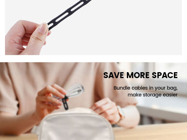 Cable Organizer Ties Management Cord Storage