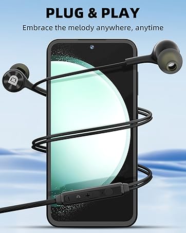 usb c headphonre with microphone wired earbuds for samsung s24 23 fe iphone 15 pro max 15pro 15 plus