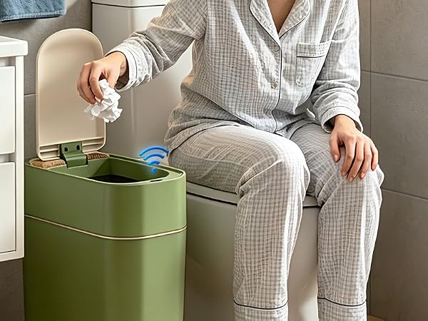 bathroom trash can